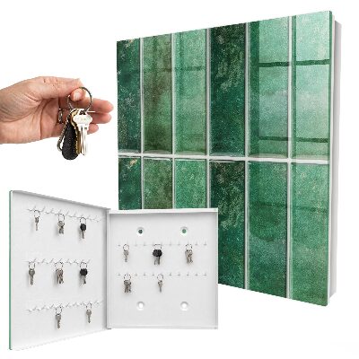 Armario para llaves con diseño de patrón verde