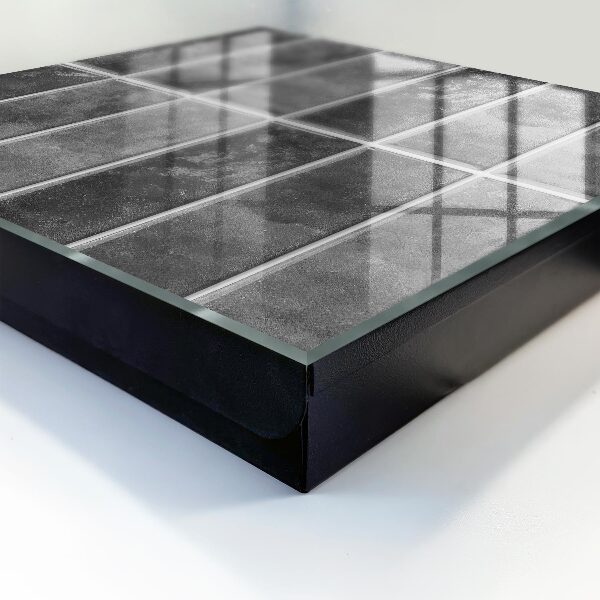 Caja para llaves con diseño de azulejos grises