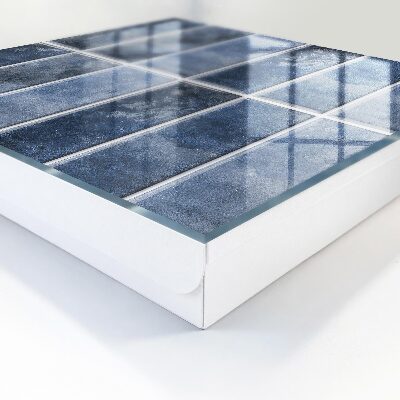 Armario para colgar llaves con diseño de azulejos azules