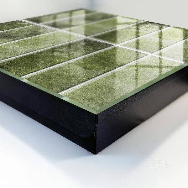 Caja para llaves con diseño de azulejos verdes