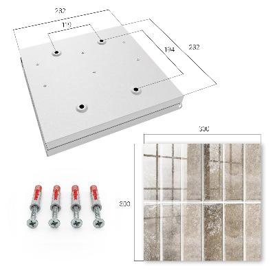 Armario para llaves con diseño de azulejos elegantes