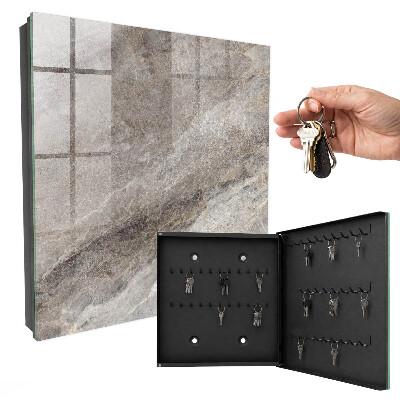 Caja para llaves con diseño de textura de piedra