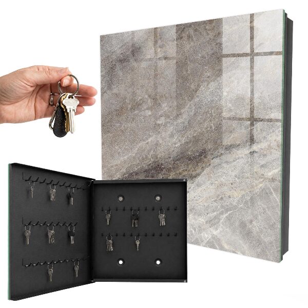 Caja para llaves con diseño de textura de piedra