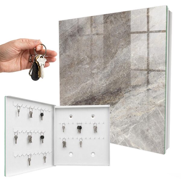 Caja para llaves con diseño de textura de piedra