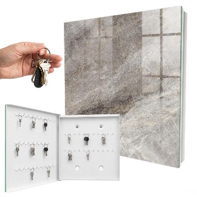 Caja para llaves con diseño de textura de piedra