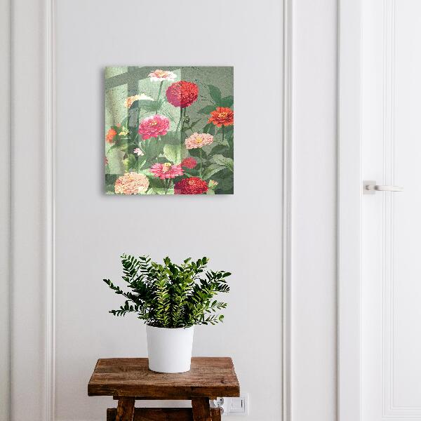 Armario para colgar llaves con diseño de jardín en flor