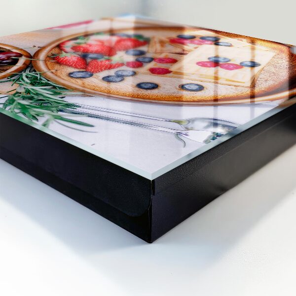 Caja para llaves diseño con motivo de desayuno con fruta