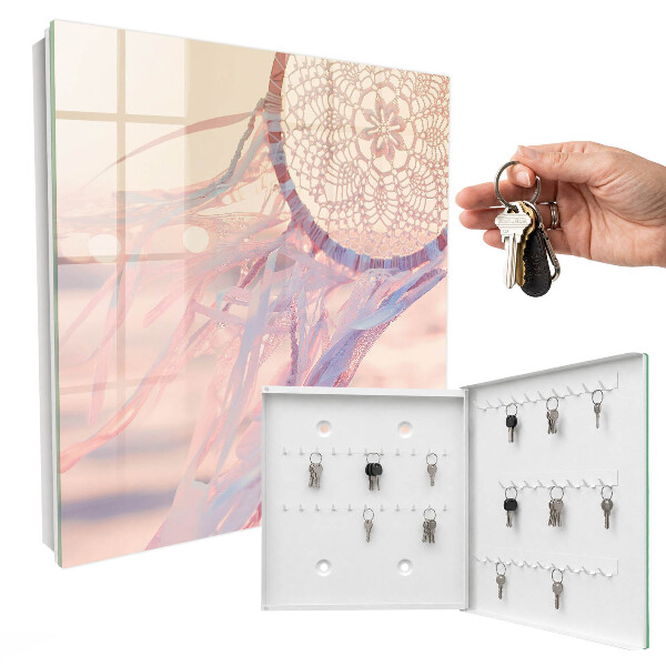 Armario para colgar llaves con diseño de encaje decorativo
