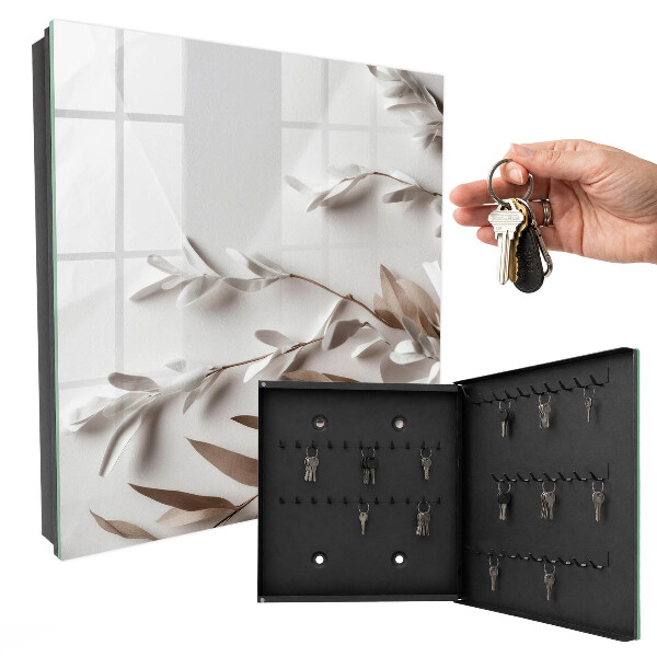 Caja para llaves modelo hojas de elegancia