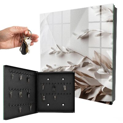 Caja para llaves modelo hojas de elegancia