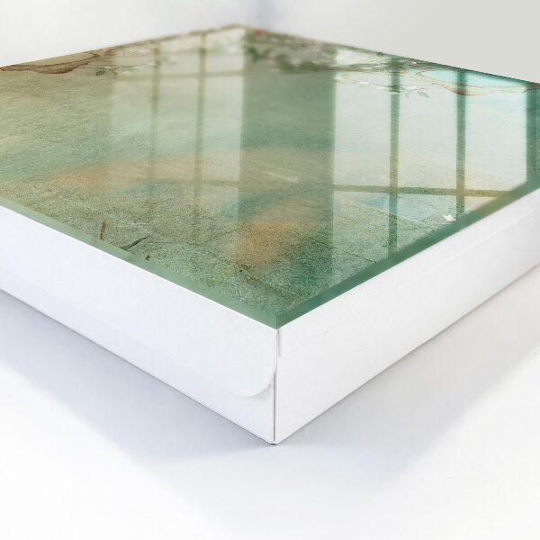 Caja para llaves con diseño de árbol en flor