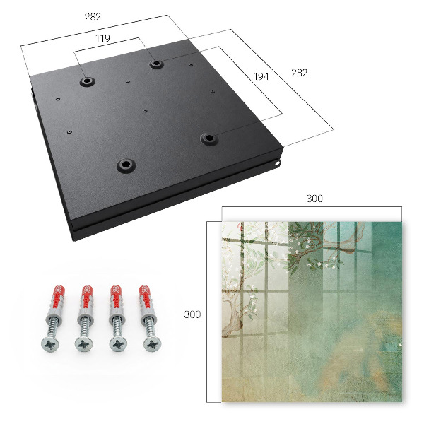 Caja para llaves con diseño de árbol en flor