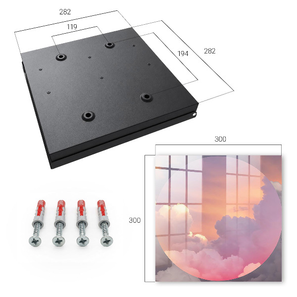Caja para llaves diseño nubes etéreas
