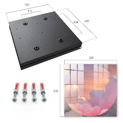 Caja para llaves diseño nubes etéreas