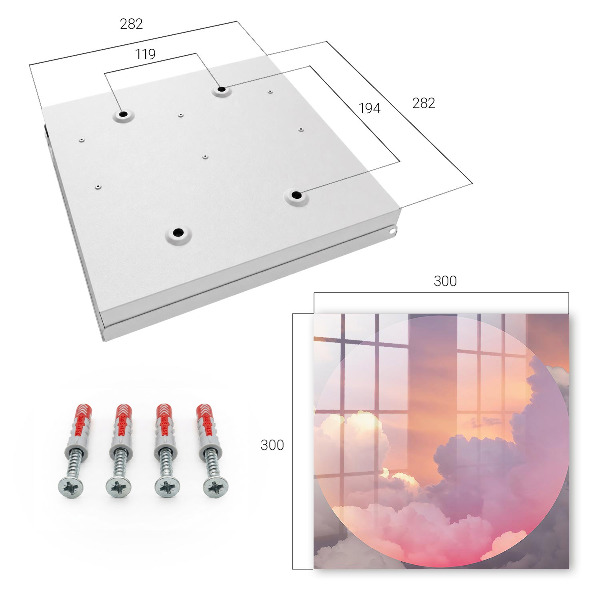 Caja para llaves diseño nubes etéreas