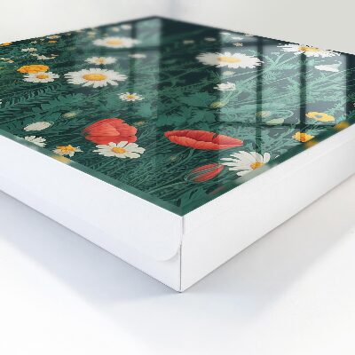 Armario para llaves con diseño de prado de flores