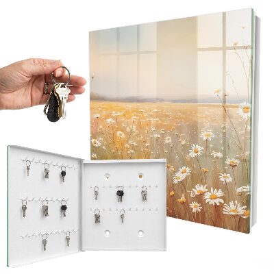 Caja para llaves diseño de prado de flores
