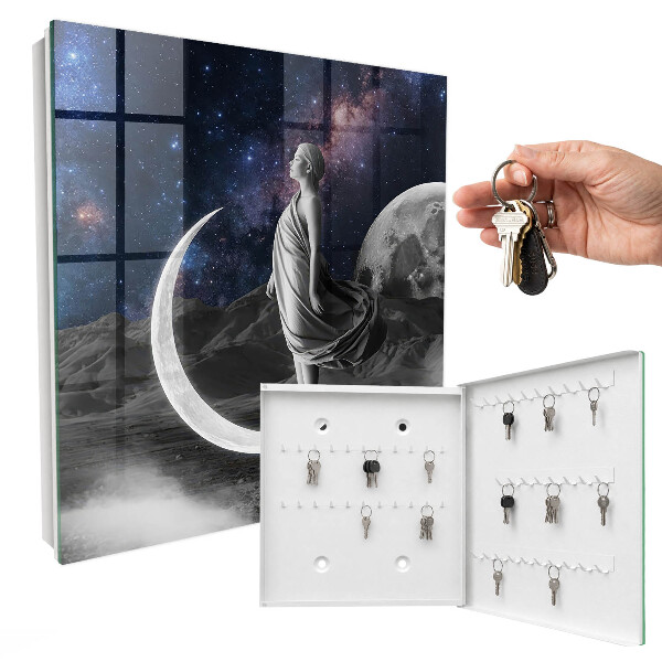 Caja para llaves diseño de fantasía espacial