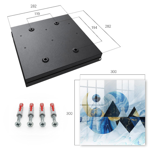Caja para llaves diseño de abstracción cósmica