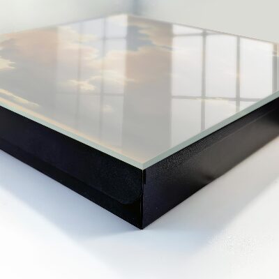 Caja para llaves con diseño de nubes en el cielo