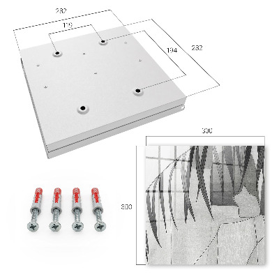 Caja para llaves de diseño con hojas grises