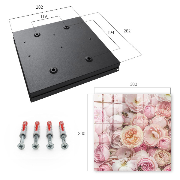 Caja para llaves modelo rosa decorativa