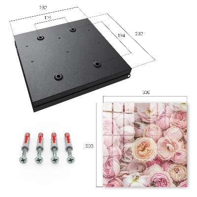 Caja para llaves modelo rosa decorativa