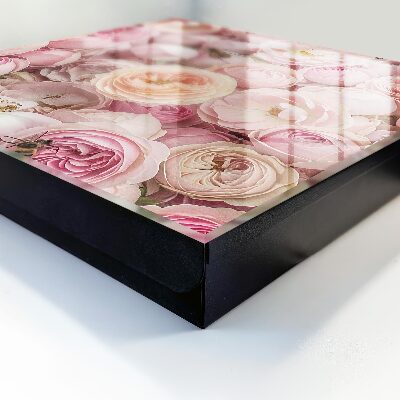 Caja para llaves modelo rosa decorativa