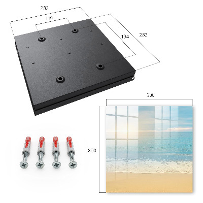 Caja para llaves diseño de paisaje matutino