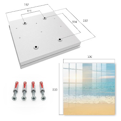 Caja para llaves diseño de paisaje matutino