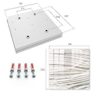 Caja para llaves con diseño de ondas grises