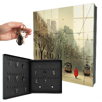 Caja para llaves diseño un paseo por la ciudad