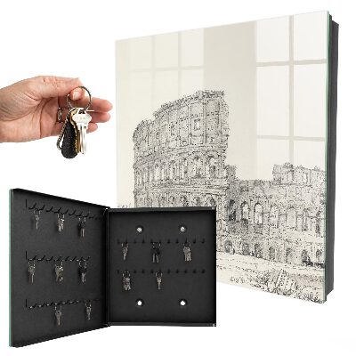 Armario para llaves con diseño de anfiteatro antiguo