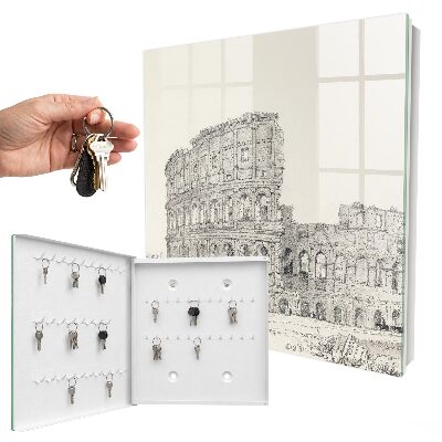 Armario para llaves con diseño de anfiteatro antiguo