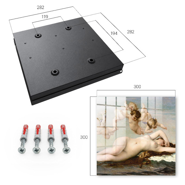 Armario para llaves con diseño de El nacimiento de Venus de Alexandre Cabanel
