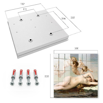 Armario para llaves con diseño de El nacimiento de Venus de Alexandre Cabanel