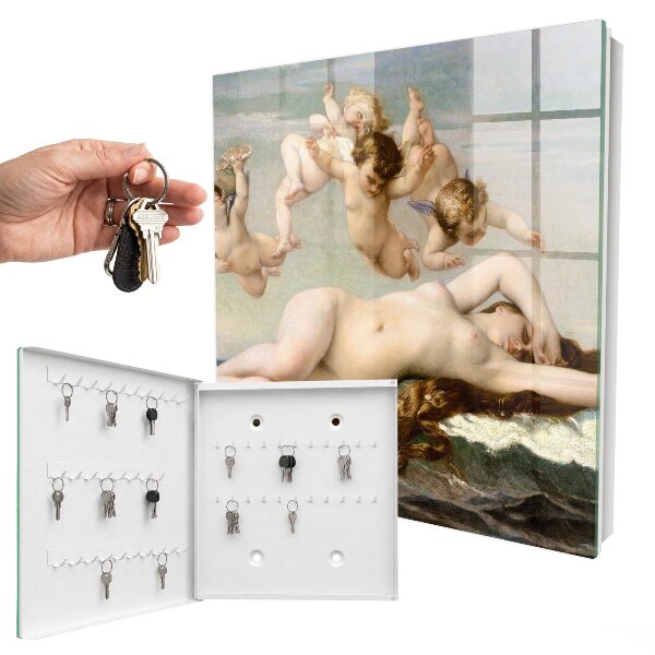 Armario para llaves con diseño de El nacimiento de Venus de Alexandre Cabanel