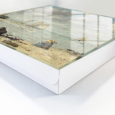 Caja para llaves con diseño de veleros