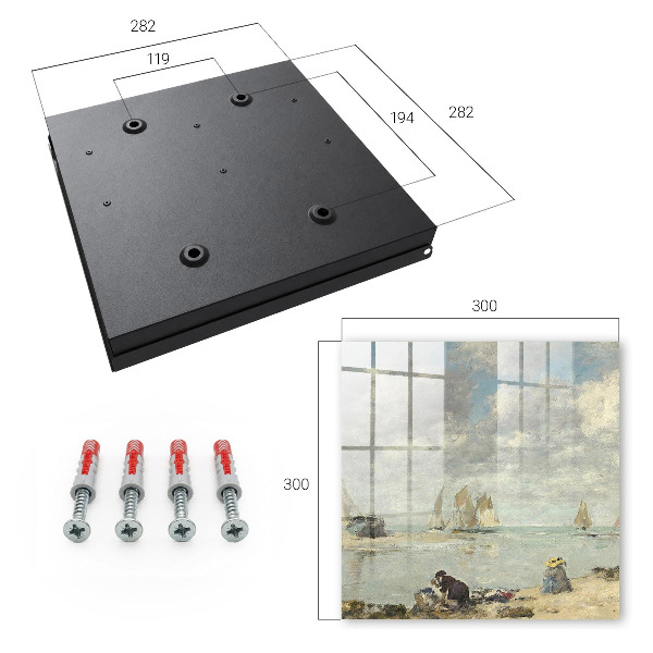 Caja para llaves con diseño de veleros