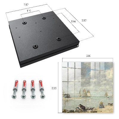 Caja para llaves con diseño de veleros
