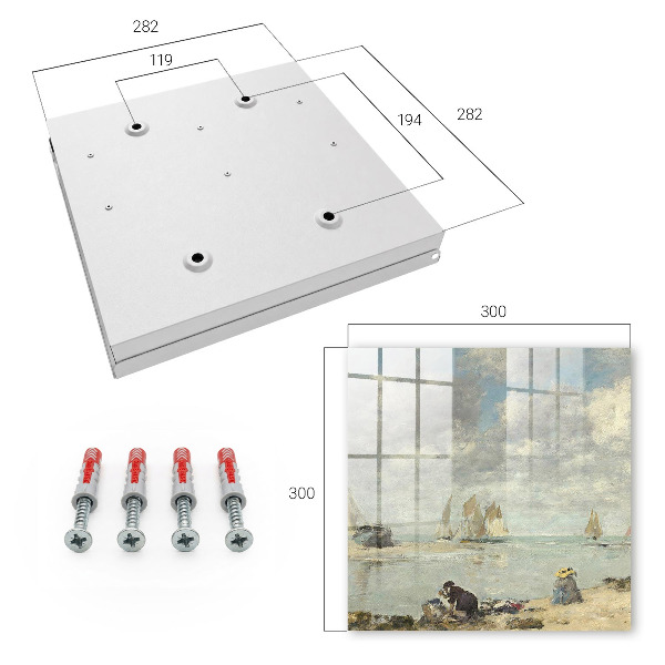 Caja para llaves con diseño de veleros