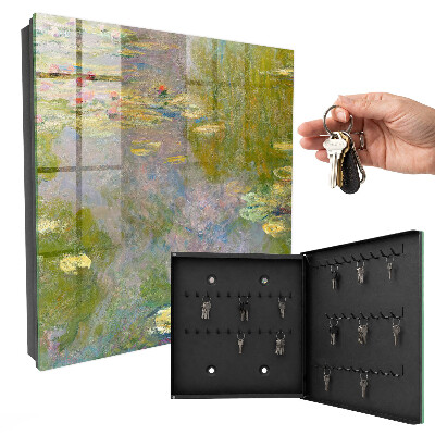 Armario para llaves con diseño de Los nenúfares de Claude Monet