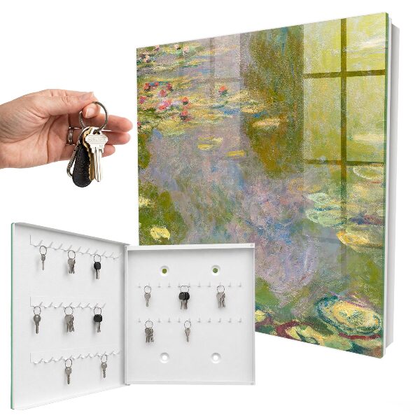 Armario para llaves con diseño de Los nenúfares de Claude Monet