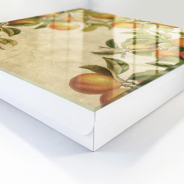 Caja para llaves diseño de naranjas y naturaleza