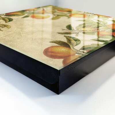Caja para llaves diseño de naranjas y naturaleza
