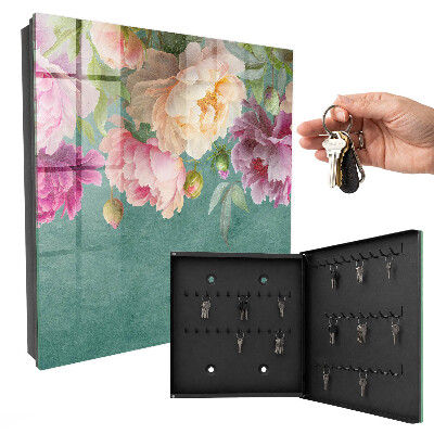 Armario para llaves con diseño de elegancia floral
