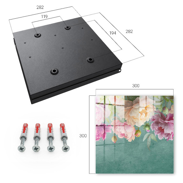 Armario para llaves con diseño de elegancia floral