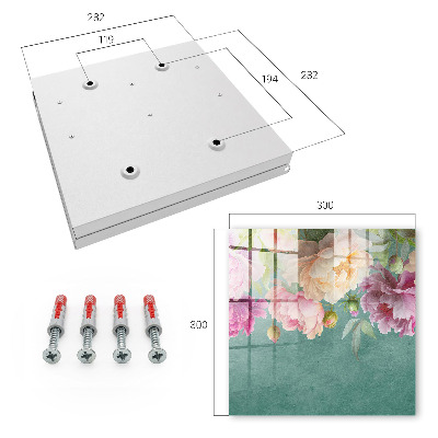 Armario para llaves con diseño de elegancia floral