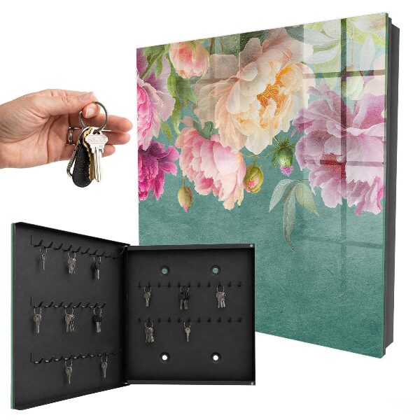 Armario para llaves con diseño de elegancia floral