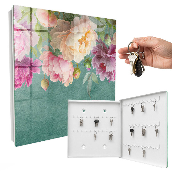 Armario para llaves con diseño de elegancia floral